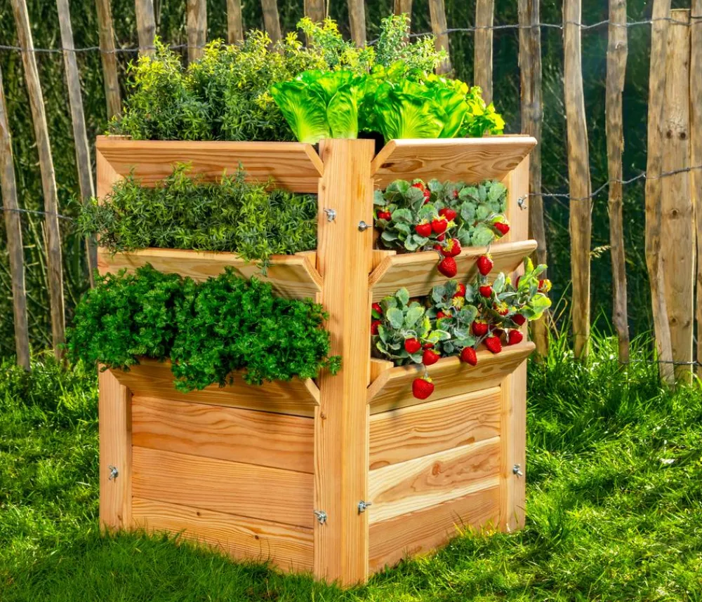 Westmann Hochbeete & Frühbeete - Holz-Hochbeet Premium Natur