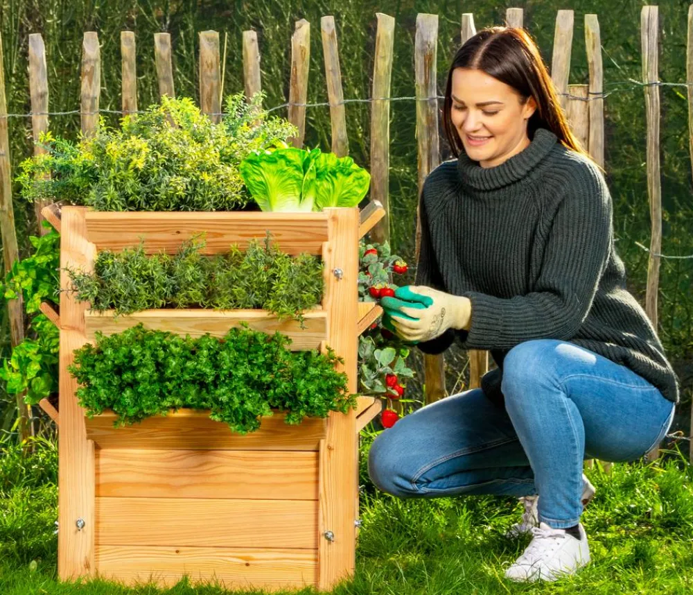 Westmann Hochbeete & Frühbeete - Holz-Hochbeet Premium Natur