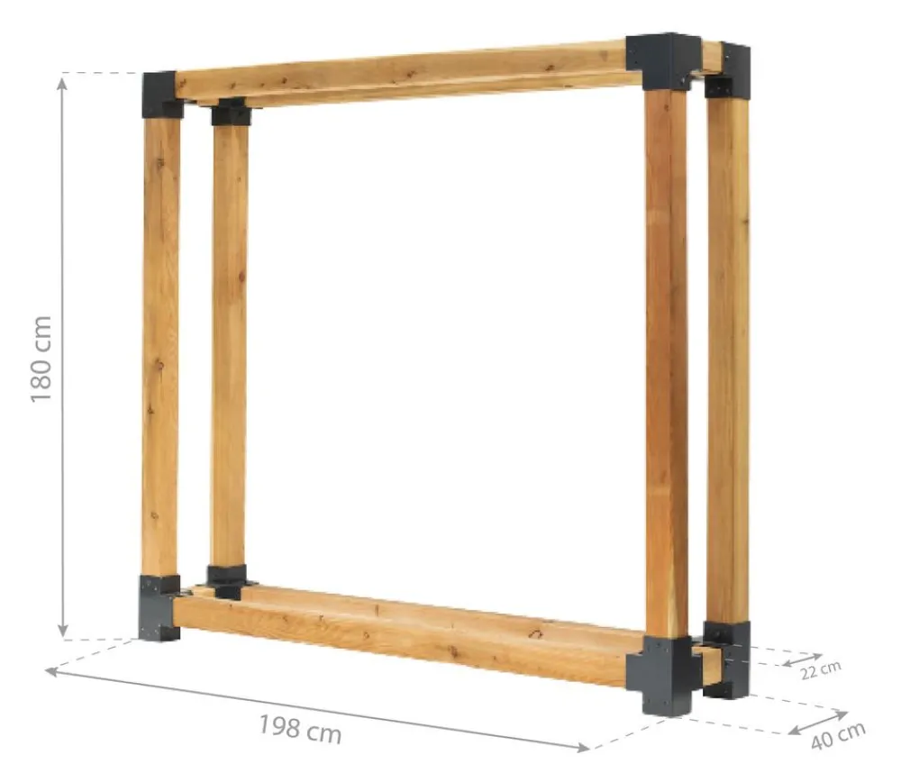Westmann Kaminholzregal Michel Natur Clearance