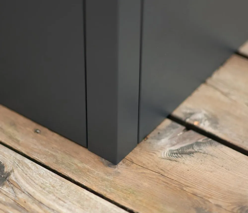 Westmann Pflanzkübel & Blumenkästen - Metall-Pflanzkasten Talus, Anthrazit