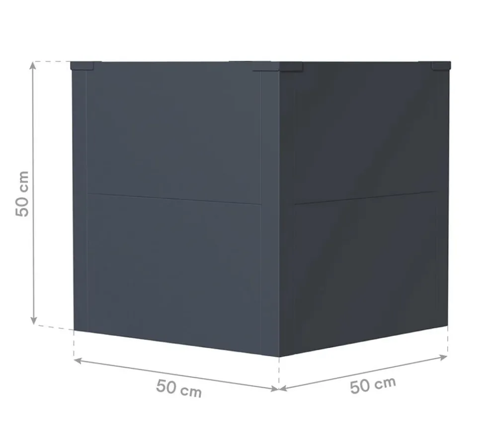 Westmann Pflanzkübel & Blumenkästen - Metall-Pflanzkasten Talus, Anthrazit