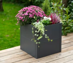 Westmann Pflanzkübel & Blumenkästen - Metall-Pflanzkasten Talus, Anthrazit