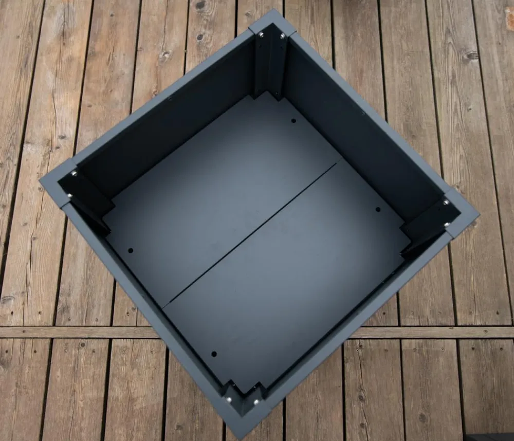 Westmann Pflanzkübel & Blumenkästen - Metall-Pflanzkasten Talus, Anthrazit