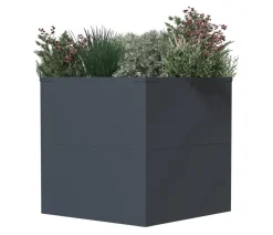 Westmann Pflanzkübel & Blumenkästen - Metall-Pflanzkasten Talus, Anthrazit