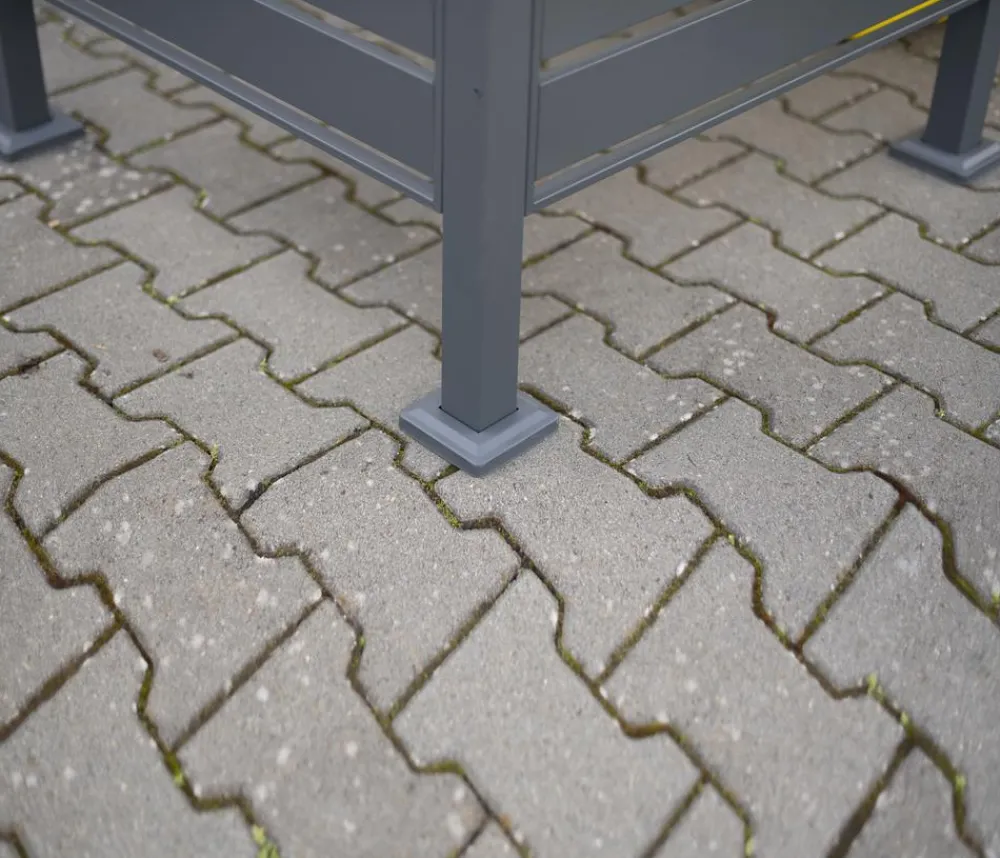 Westmann Mülltonnenboxen > Mülltonnenverkleidung Planum 5er Box, ca. B410/H120/T90 cm