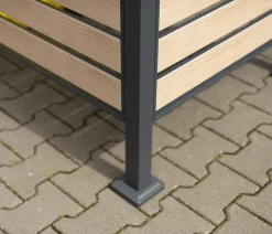Westmann Mülltonnenboxen > Mülltonnenverkleidung Planum 5er Box, ca. B410/H120/T90 cm