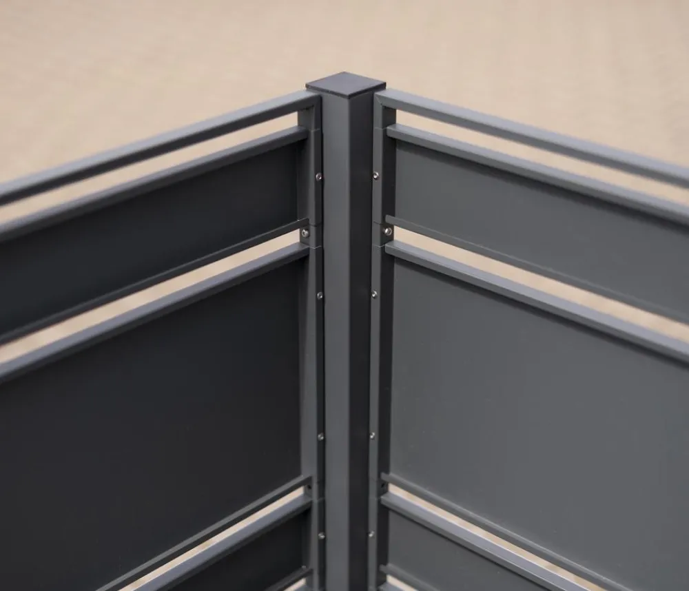 Westmann Mülltonnenboxen > Mülltonnenverkleidung Planum 5er Box, ca. B410/H120/T90 cm