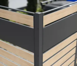 Westmann Mülltonnenboxen > Mülltonnenverkleidung Planum 5er Box, ca. B410/H120/T90 cm