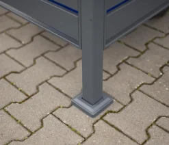 Westmann Mülltonnenboxen > Mülltonnenverkleidung Planum 4er Box, ca. B330/H120/T90 cm