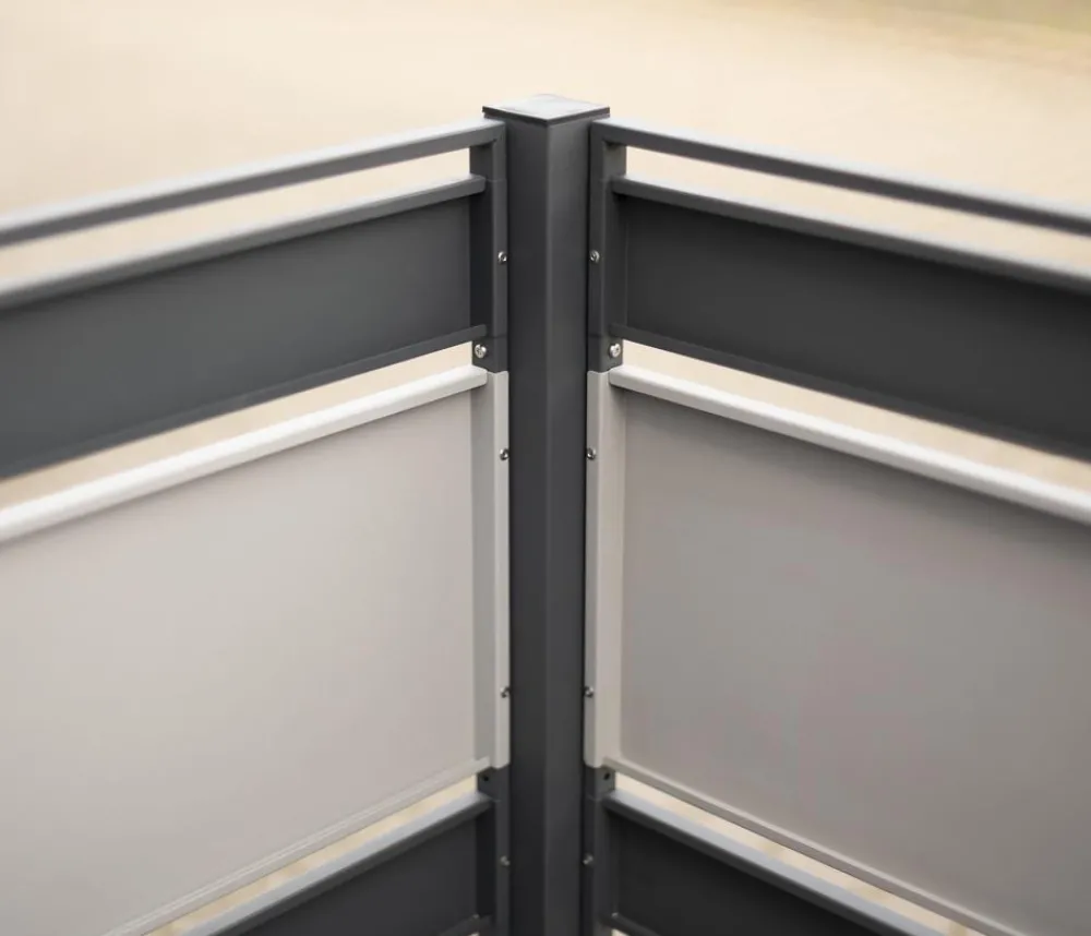 Westmann Mülltonnenboxen > Mülltonnenverkleidung Planum 4er Box, ca. B330/H120/T90 cm