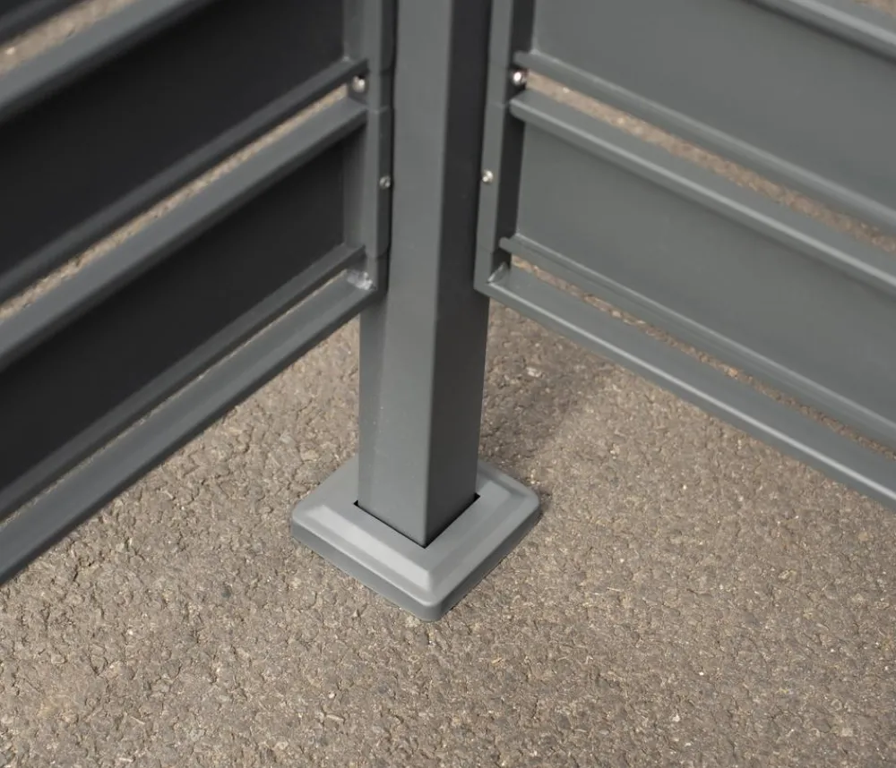 Westmann Mülltonnenboxen > Mülltonnenverkleidung Planum 4er Box, ca. B330/H120/T90 cm