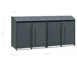 Westmann Aufbewahrungsboxen|Mülltonnenboxen > Mülltonnenverkleidung Moderna