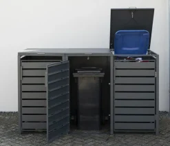 Westmann Mülltonnenverkleidung Kubus 3er Box, ca. B200/H116/T80 cm Anthrazit Outlet