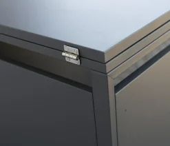 Westmann Mülltonnenverkleidung Kubus 3er Box, ca. B200/H116/T80 cm Anthrazit Outlet