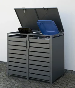 Westmann Mülltonnenboxen > Mülltonnenverkleidung Planum 2er Box, ca. B170/H120/T90 cm