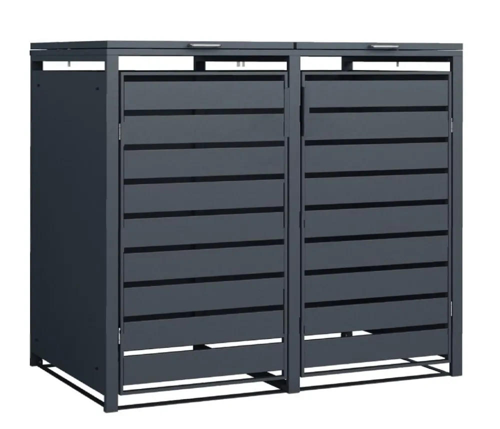 Westmann Mülltonnenboxen > Mülltonnenverkleidung Planum 2er Box, ca. B170/H120/T90 cm