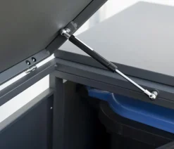 Westmann Mülltonnenverkleidung Kubus 5er Box, ca. B332/H116/T80 cm Anthrazit