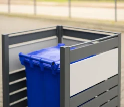 Westmann Mülltonnenverkleidung Planum 1er Box, ca. B90/H120/T Anthrazit New