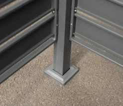 Westmann Mülltonnenverkleidung Planum 1er Box, ca. B90/H120/T Anthrazit New
