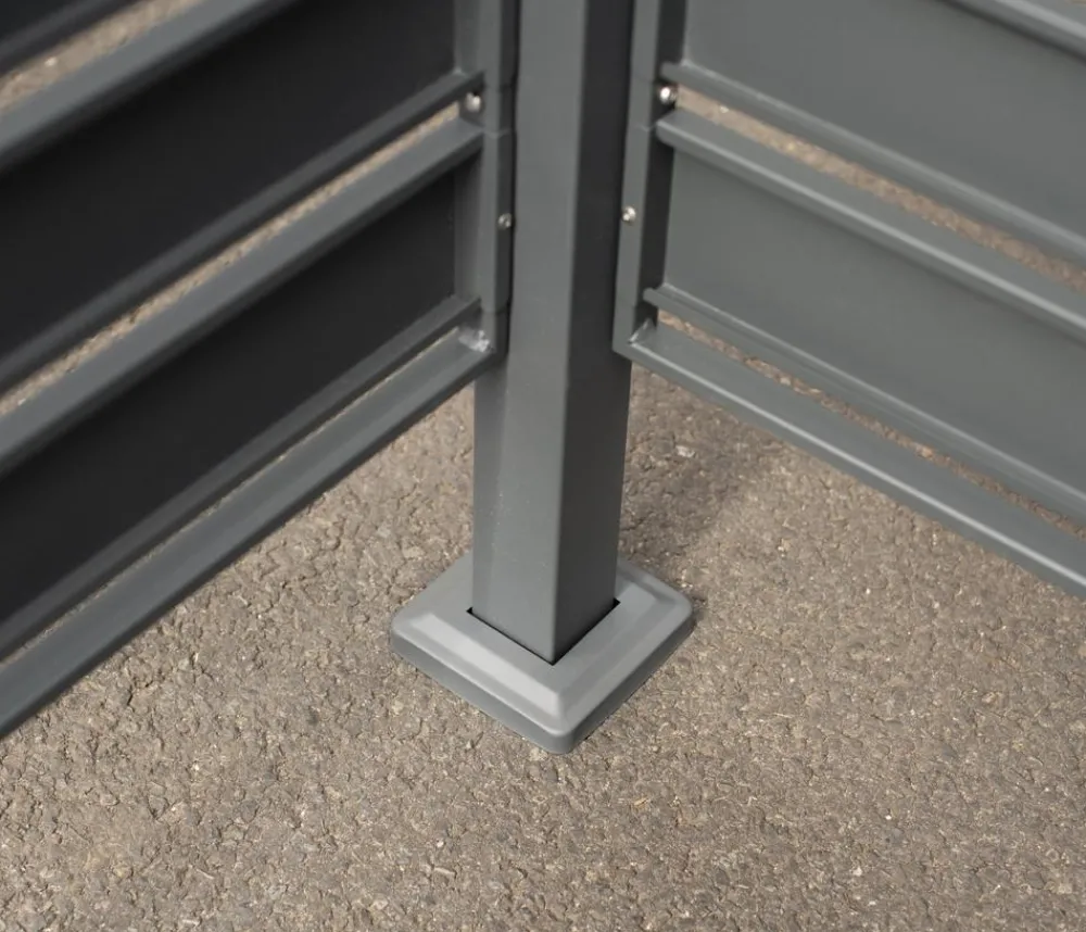 Westmann Mülltonnenverkleidung Planum 1er Box, ca. B90/H120/T Anthrazit New