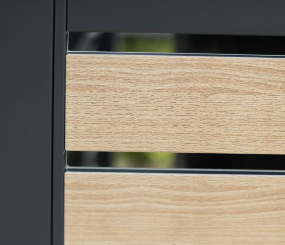 Westmann Mülltonnenverkleidung Planum 3er Box, ca. B250/H120/T90 cm Natur Sale