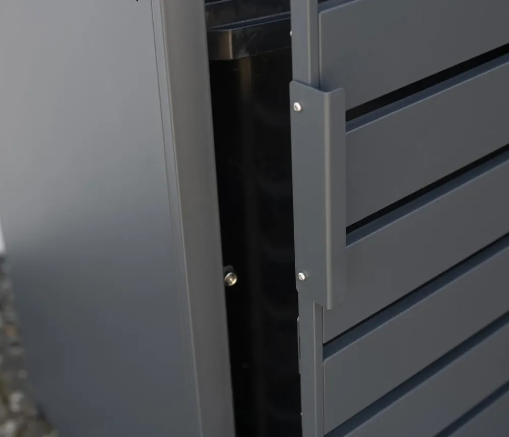 Westmann Mülltonnenverkleidung Kubus 1er Box, ca. B68/H116/T80 cm Anthrazit