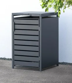 Westmann Mülltonnenverkleidung Kubus 1er Box, ca. B68/H116/T80 cm Anthrazit