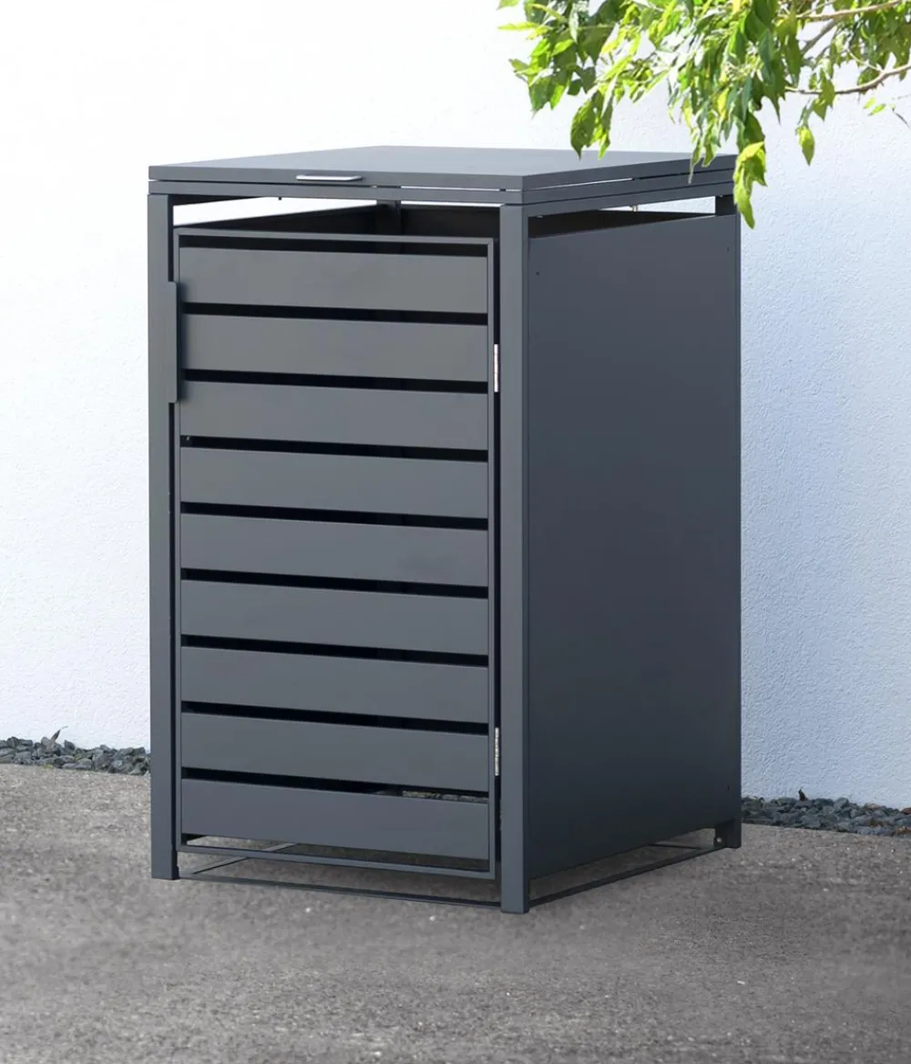 Westmann Mülltonnenverkleidung Kubus 1er Box, ca. B68/H116/T80 cm Anthrazit