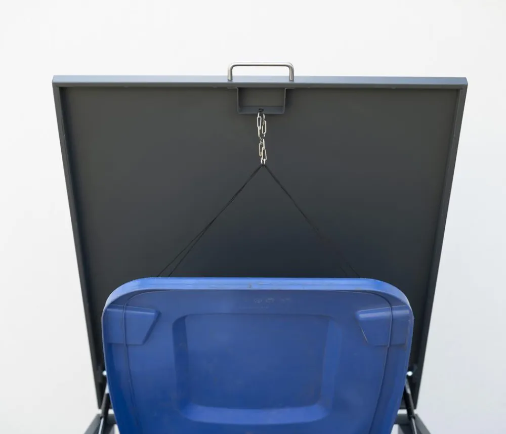 Westmann Mülltonnenverkleidung Kubus 1er Box, ca. B68/H116/T80 cm Anthrazit