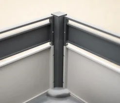 Westmann Mülltonnenverkleidung Planum 2er Box, ca. B170/H120/T90 cm Anthrazit Hot