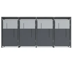 Westmann Aufbewahrungsboxen|Mülltonnenboxen - Mülltonnenverkleidung Tonus Anthrazit