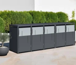 Westmann Aufbewahrungsboxen|Mülltonnenboxen - Mülltonnenverkleidung Tonus Anthrazit