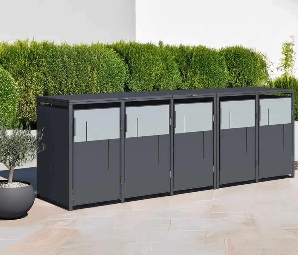 Westmann Aufbewahrungsboxen|Mülltonnenboxen - Mülltonnenverkleidung Tonus Anthrazit