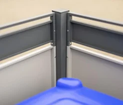Westmann Mülltonnenboxen - Mülltonnenverkleidung Planum 3er Box, ca. B250/H120/T90 cm Anthrazit