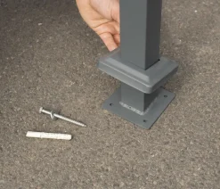Westmann Mülltonnenboxen - Mülltonnenverkleidung Planum 3er Box, ca. B250/H120/T90 cm Anthrazit
