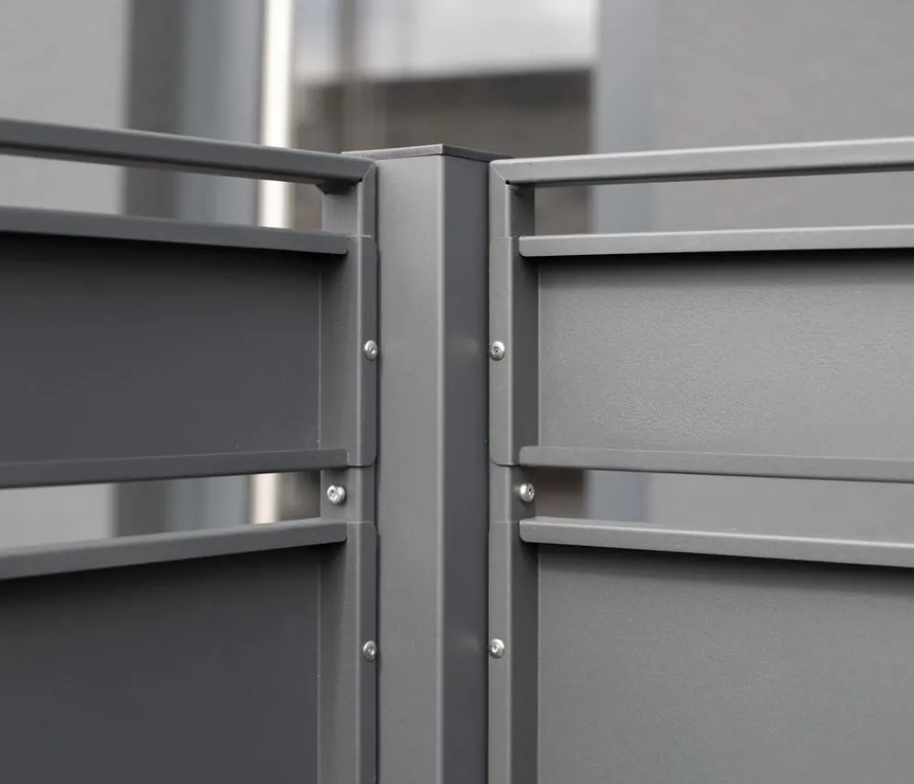 Westmann Mülltonnenboxen - Mülltonnenverkleidung Planum 1er Box, ca. B80/H150/T80 cm Anthrazit