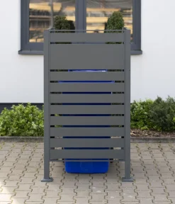 Westmann Mülltonnenboxen - Mülltonnenverkleidung Planum 1er Box, ca. B80/H150/T80 cm Anthrazit