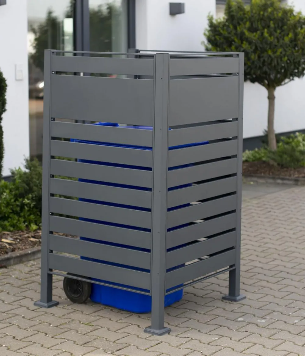 Westmann Mülltonnenboxen - Mülltonnenverkleidung Planum 1er Box, ca. B80/H150/T80 cm Anthrazit