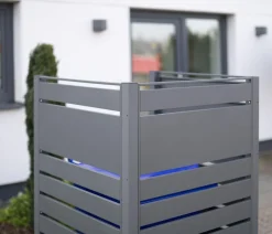 Westmann Mülltonnenboxen - Mülltonnenverkleidung Planum 1er Box, ca. B80/H150/T80 cm Anthrazit