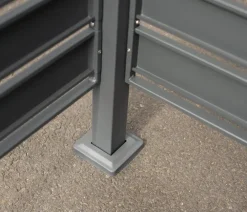 Westmann Mülltonnenboxen - Mülltonnenverkleidung Planum 5er Box, ca. B410/H150/T90 cm Anthrazit