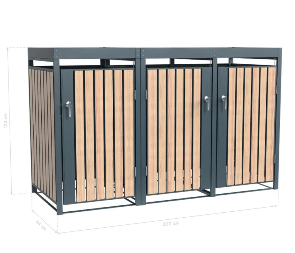 Westmann Aufbewahrungsboxen|Mülltonnenboxen - Mülltonnenverkleidung Planta