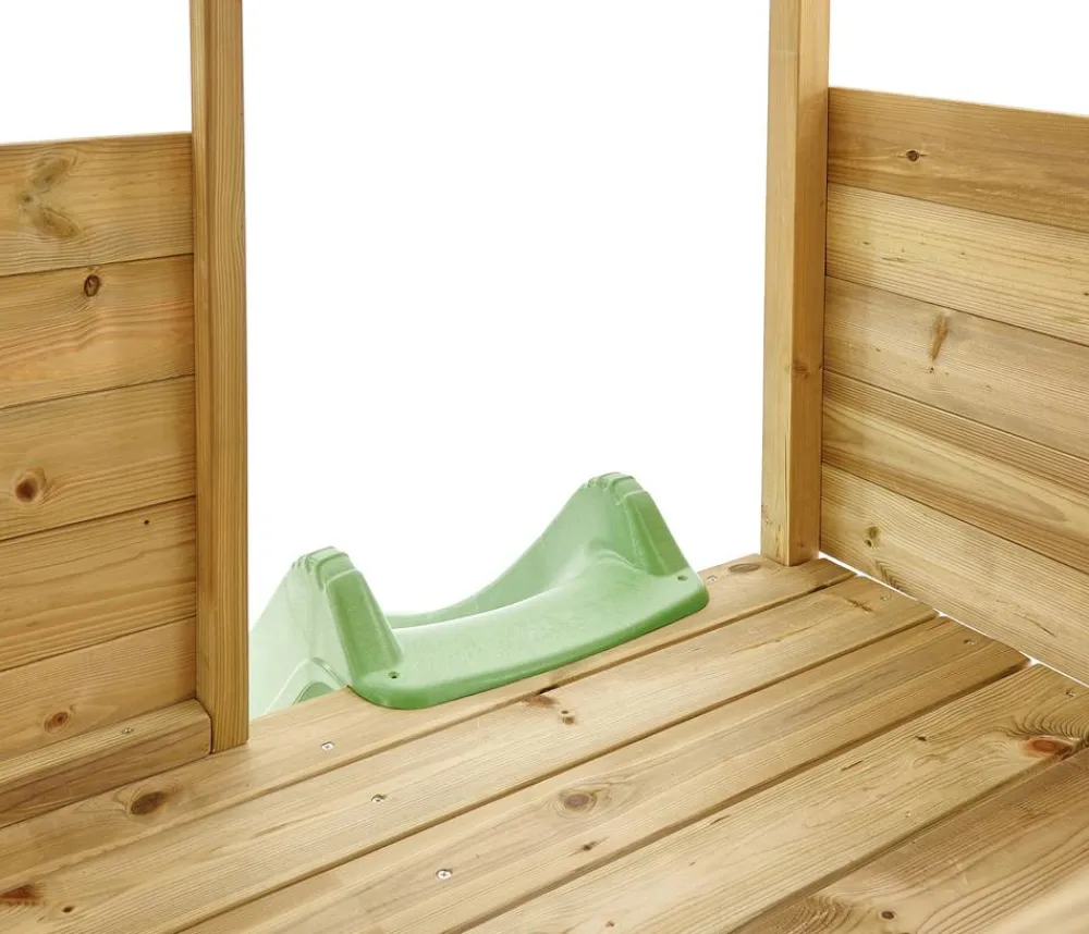 Westmann Spielhaus Wildnis inkl. Rutsche, ca. B126/H205/T114 cm Natur Hot