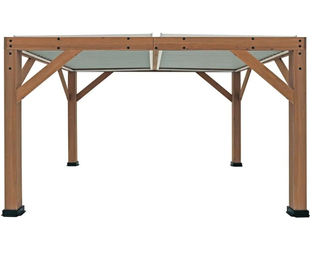 Westmann Pergolen > Zedernholz-Pavillon Karl, mit Lamellendach, ca. B396/H251/T335 cm