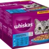 Whiskas® Nassfutter Katze - Nassfutter für Katzen Multipack 1+ Fisch in Gelee, Adult, 24 x 85 g