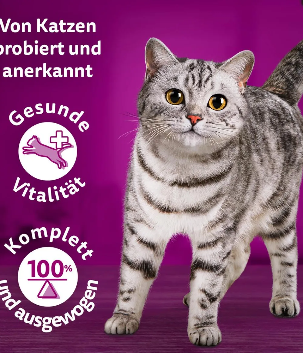 Whiskas® Nassfutter Katze - Nassfutter für Katzen Multipack Tasty Mix Country Collection in Sauce, Adult