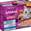 Whiskas® Nassfutter für Katzen Multipack Tasty Mix Fish of the day in Sauce, Adult, 12 x 85 g