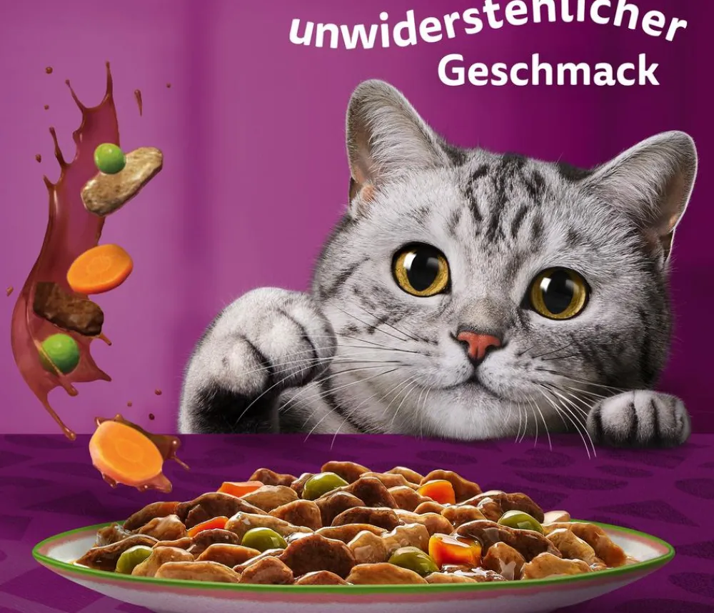 Whiskas® Nassfutter Katze > Nassfutter für Katzen Multipack Tasty Mix Chef's Choice in Sauce, Adult, 12 x 85 g