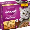 Whiskas® Nassfutter Katze > Nassfutter für Katzen Multipack Pure Delight Ragout in Gelee, Adult, 12 x 85 g