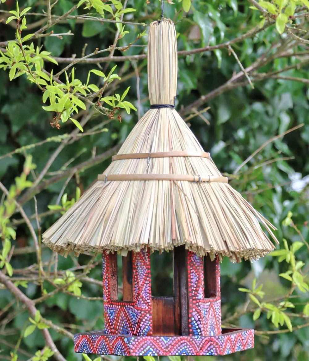 Wildlife Vogelhäuser & Futterspender - Futterhaus Bali, , ca. B25,5/H37/T25,5 cm Rot