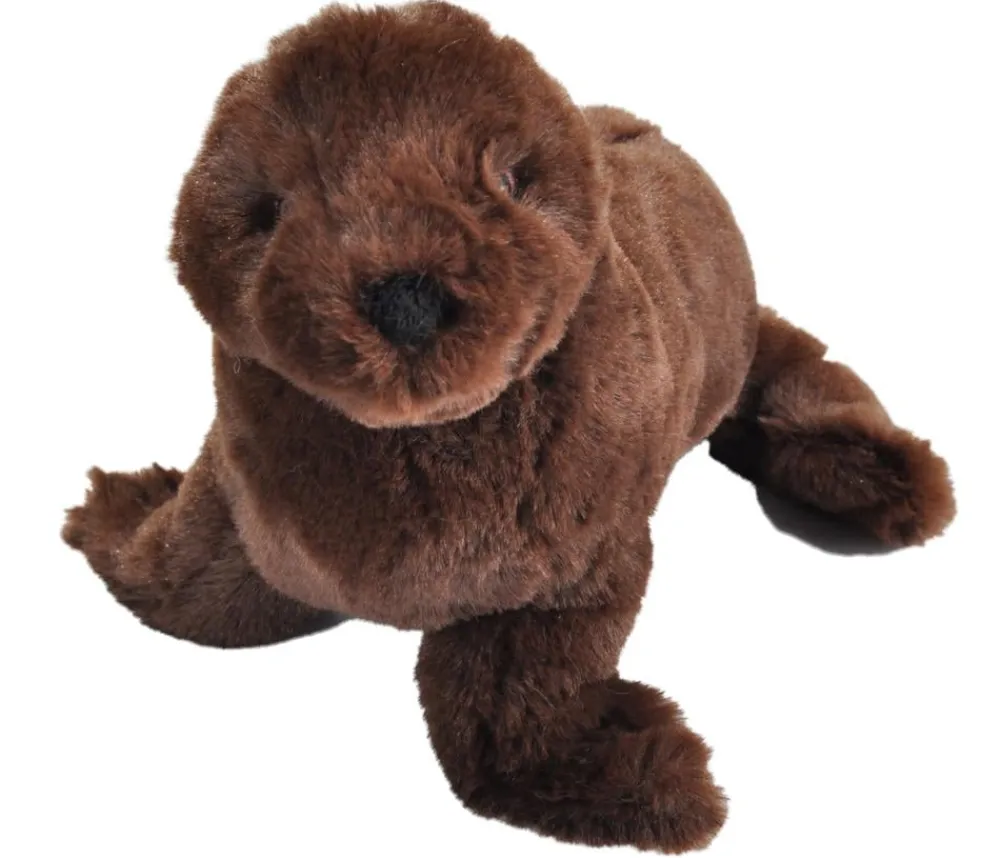 WILD REPUBLIC® Stofftier Seelöwe, ca. B23/H11 cm Dunkelbraun New